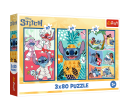 Trefl Puzzle Stitchův svět 3v1 Stitch 3x80 dílků