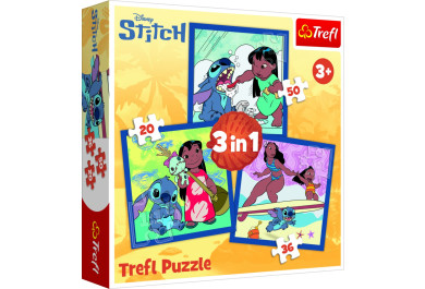 Trefl Puzzle Den se Stitchem 60 dílků