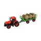 Traktor Zetor s vlekem a balíky, setrvačník, zvukové a světelné efekty, 36 cm