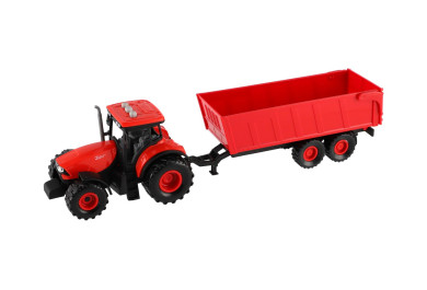 Traktor Zetor s valníkem, setrvačník, zvukové a světelné efekty, 36 cm
