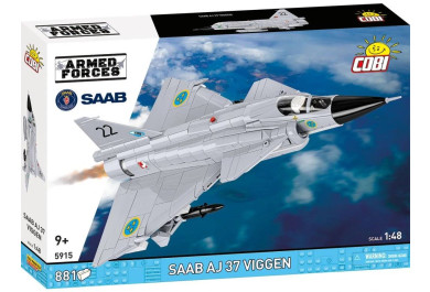 Cobi 5915 Armed Forces SAAB AJ37 VIGGEN, 1:48, 881 kostek