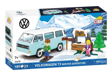Cobi 24639 Volkswagen T3 zimní dobrodružství, 1:35, 189 kostek