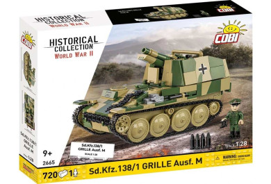Cobi 2665 II WW Sd.Kfz. 138/1 Grille Ausf. M, 1:28, 720 kostek