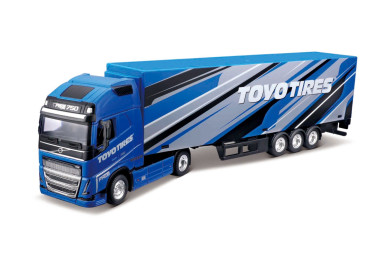 Bburago Kamion Volvo FH16 Globetrotter 750 XXL/Trailer, TOYO TIRES, 1:43