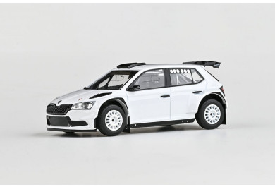 Abrex Škoda Fabia III FL Rally2 Evo (2019), šotolinová kola, 1:43, Bílá