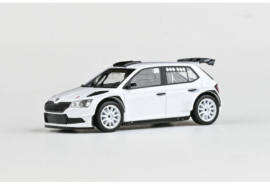 Abrex Škoda Fabia III FL Rally2 Evo (2019), Asfaltová kola zákaznická, 1:43, Bílá