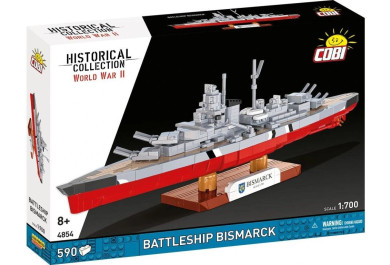 Cobi 4854 II WW Battleship Bismarck, 1:700, 590 kostek