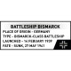 Cobi 4854 II WW Battleship Bismarck, 1:700, 590 kostek