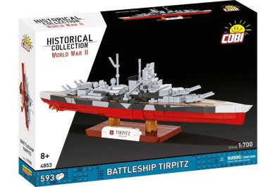 Cobi 4853 II WW Battleship Tirpitz, 1:700, 593 kostek