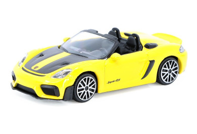 Porsche 718 Spyder RS 2024, Street Fire Collezione Bburago, žluté 1:43