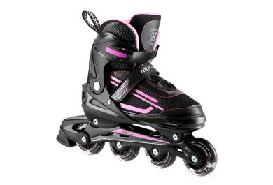 Kolečkové brusle NILS Extreme NJ19803 růžové vel.S (31-34)