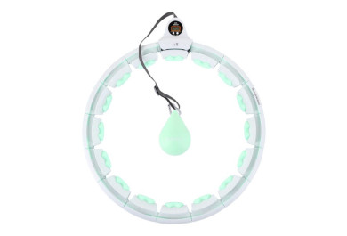 Masážní hula hoop HMS HHW06 se závažím a počítadlem, zelená