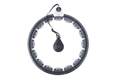 Masážní hula hoop HMS HHW06 se závažím a počítadlem, černá