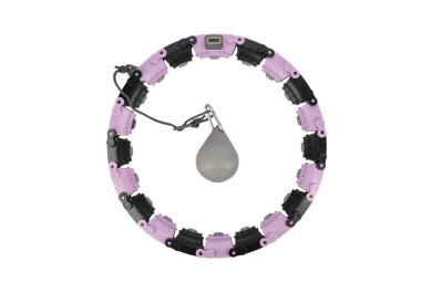 Masážní hula hoop Home FH04 se závažím a počítadlem fialovo-černá