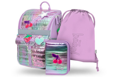 BAAGL SET 3 Zippy Lavender: aktovka, penál, sáček