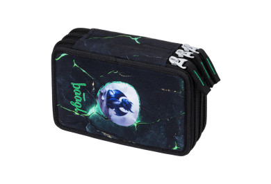 BAAGL Školní penál třípatrový Draci