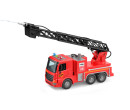 Auto hasičské s žebříkem stříkající vodu, světelné efekty 30 cm