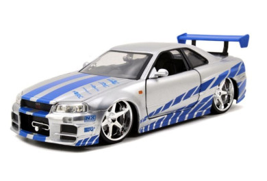 Jada Rychle a zběsile auto 2002 Nissan Skyline GTR-R R34 1:24