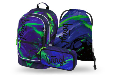 BAAGL SET 3 Core Football champion: batoh, penál, sáček GRS