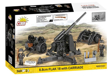 Cobi 3140 II WW 8,8 cm Flak 18 s lafetou, 1:35, 360 k, 2 f
