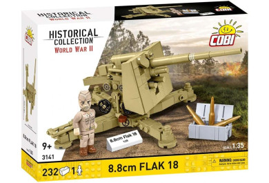 Cobi 3141 II WW 8,8 cm Flak 18, 1:35, 232 k, 1 f 
