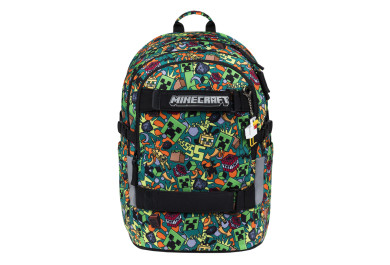 BAAGL Školní batoh Skate Minecraft Chaos