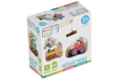 Betexa KukiKuk - Velké puzzle Stavební stroje