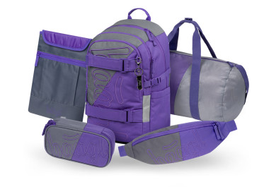 BAAGL SET 5 Skate Dual: batoh, penál, sportovní taška, ledvinka, obal na notebook GRS