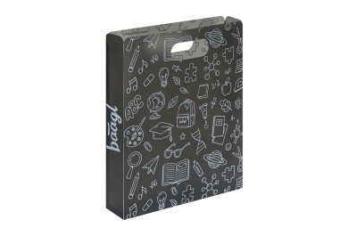 BAAGL Plastové desky na školní sešity School šedé