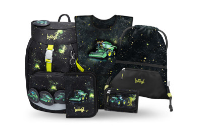 BAAGL SET 5 Airy Traktor: batoh, penál, sáček, zástěra, peněženka GRS