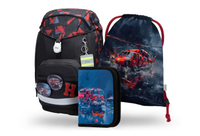 BAAGL SET 3 Airy Plus Záchranáři: batoh, penál, sáček