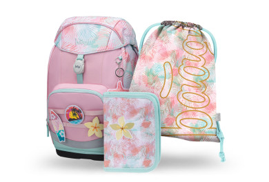 BAAGL SET 3 Airy Plus Sunset: batoh, penál, sáček