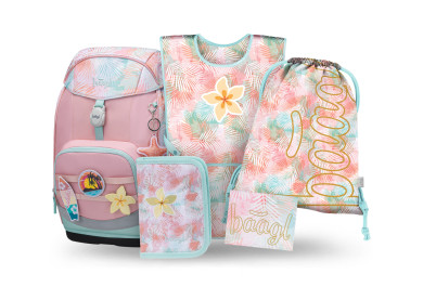 BAAGL SET 5 Airy Plus Sunset: batoh, penál, sáček, zástěra, peněženka