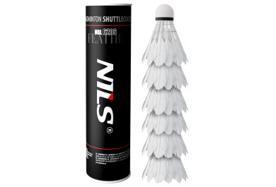 NBL6206 Badmintonové míčky z peří, sada 6 ks