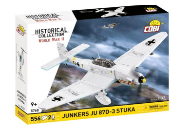 Cobi 5768 II WW Junkers JU 87D-3 STUKA, 1:32, 556 kostek a 2 figurky
