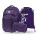 BAAGL SET 3 Coolmate Plum: batoh, penál, sáček