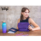 BAAGL SET 3 Coolmate Plum: batoh, penál, sáček