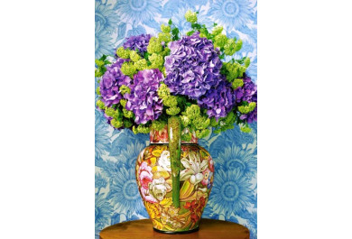 Castorland puzzle 1000 dílků - Kytice hortenzií