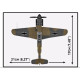 Cobi 5873 II WW Messerschmitt BF-109F, 1:48, 123 kostek