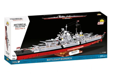 Cobi 4860 II WW Battleship Bismarck, 1:300, 3204 kostek