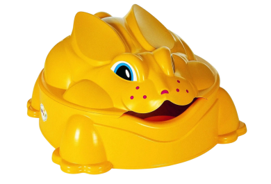 Paradiso dětské plastové pískoviště králík žluté s víkem