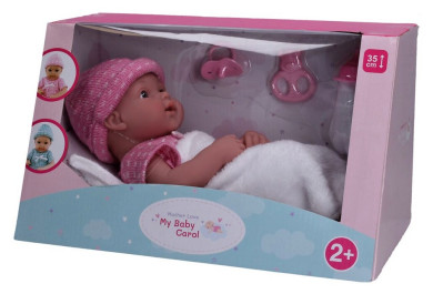 Miminko v růžovém s doplňky, 32cm