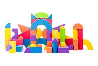 Dětské pěnové kostky XXL v tašce, 54ks