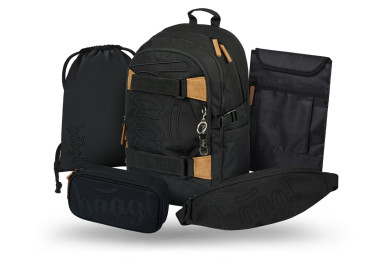 BAAGL SET 5 Skate Darkness: batoh, penál, sáček, ledvinka, obal na notebook