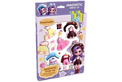 Magnetické Oblékání fialové - Dress Up