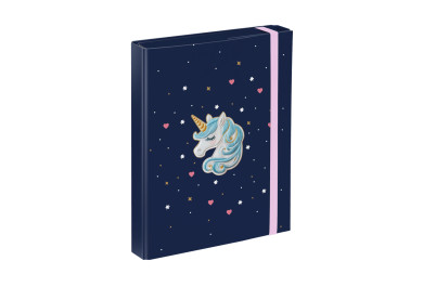 BAAGL Desky na školní sešity A5 Unicorn Gold