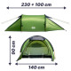 Acra turistický ultralehký stan ST32 pro 2 osoby, zelený