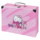 BAAGL Skládací školní kufřík Hello Kitty Sweet Leopard s kováním