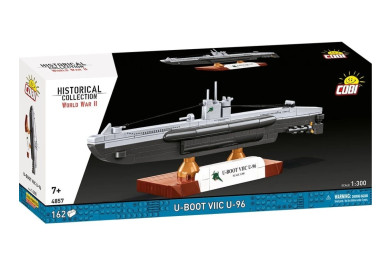 Cobi 4857 II WW Německá ponorka U-Boot VIIC U-96, 1:300, 162 k
