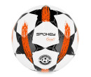 Spokey Goal Fotbalový míč, vel. 5, bílý s oranžovým vzorem